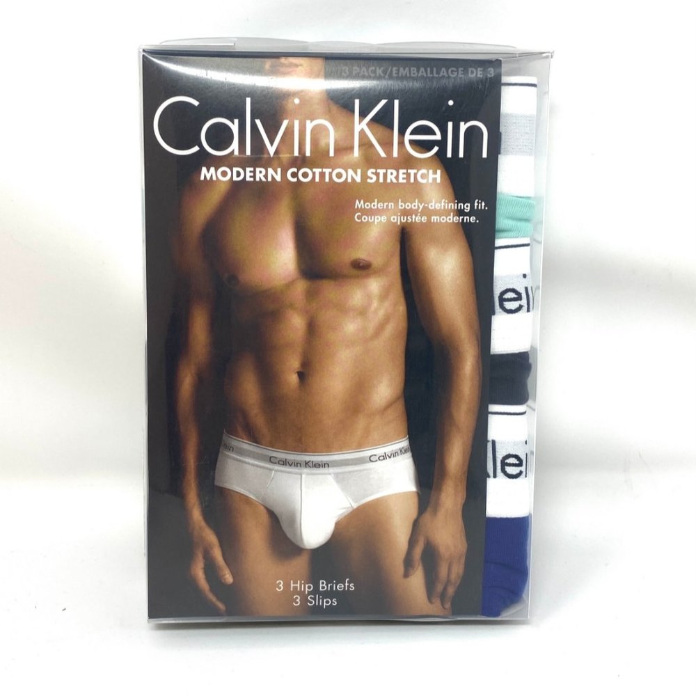 💖MEGA SALE💖Calvin Klein 3-Pack Men's Modern Cotton Hip Brief Gray XL NB2379905 - Picture 2 of 9